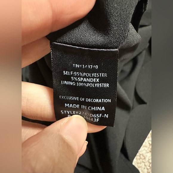 English Factory Black Scalloped Hem Dress size S - Picture 7 of 8